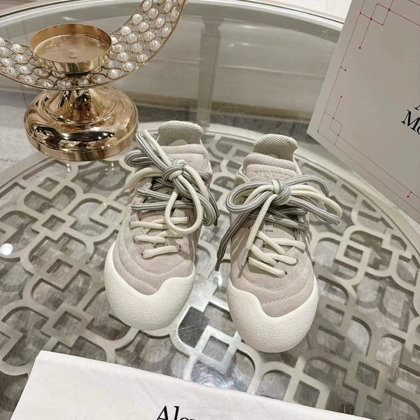 ALEXANDER MCQUEEN Oversized Sneakers Beige Shoes