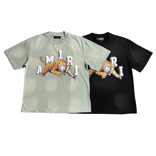 AMIRI Tiger Graphic T-Shirt, Green/Black, T-Shirts