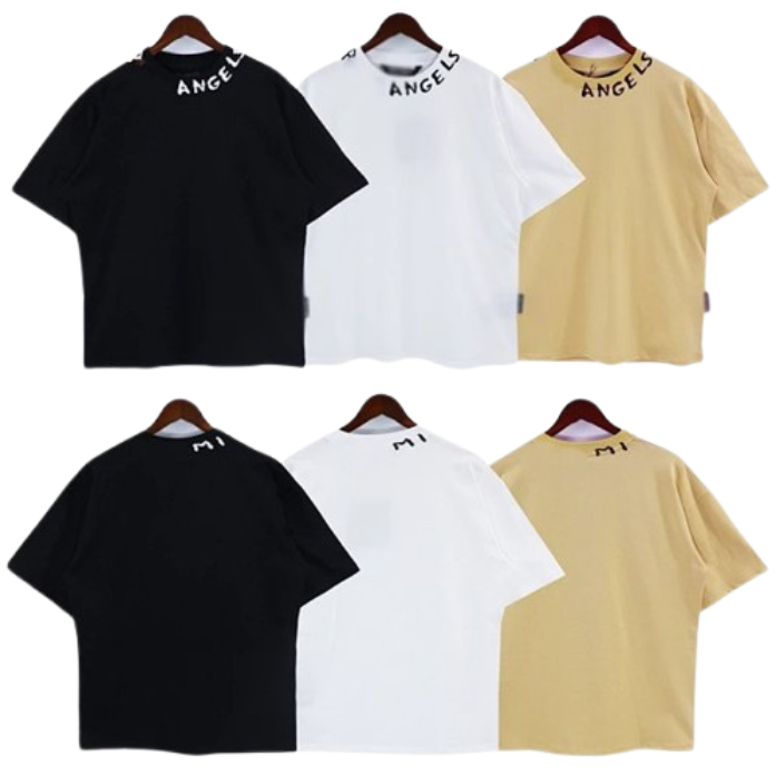 ANGELS Graphic T-Shirt Black White Beige T-Shirts