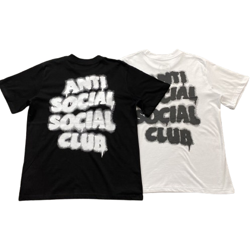 ANTI SOCIAL SOCIAL CLUB Graphic T-Shirt Black White T-Shirts