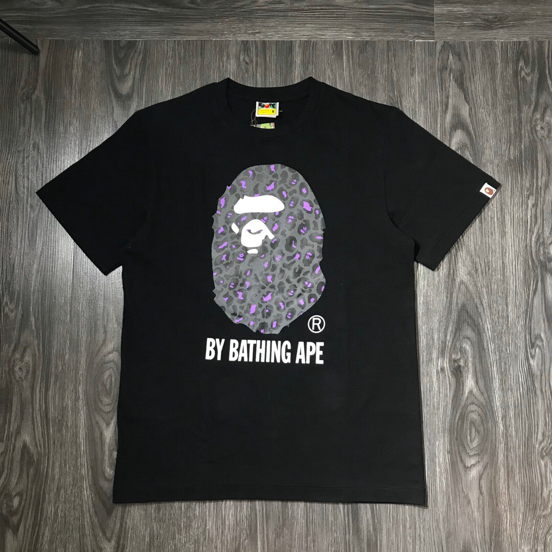 A Bathing Ape By Bathing Ape Purple Camo Tee Black