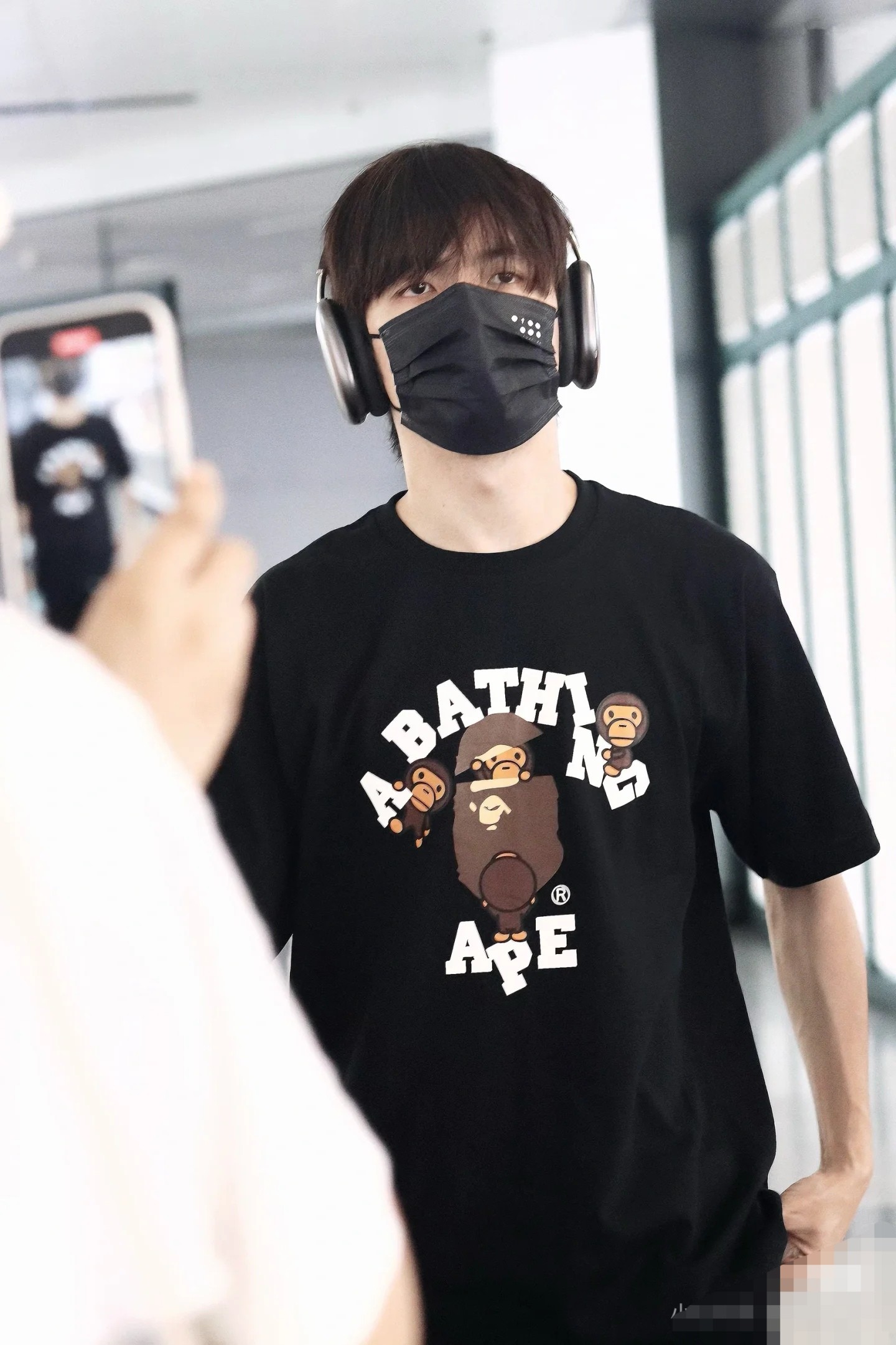 A Bathing Ape Logo Graphic Black