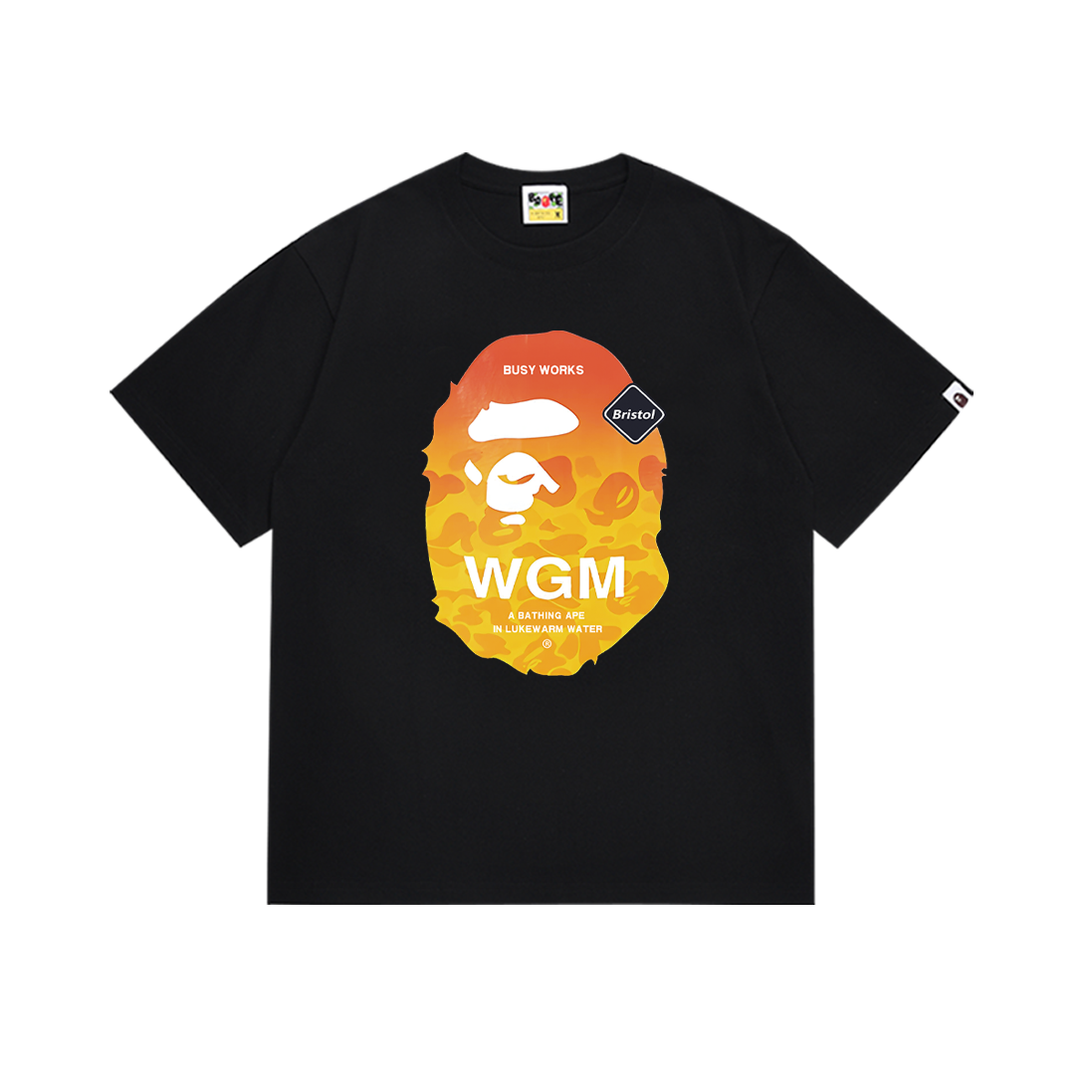 A Bathing Ape WGM Busy Works Bristol Tee Black