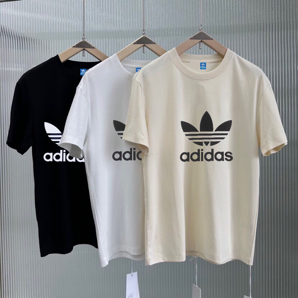 Adidas Trefoil Logo - Black, White, Beige