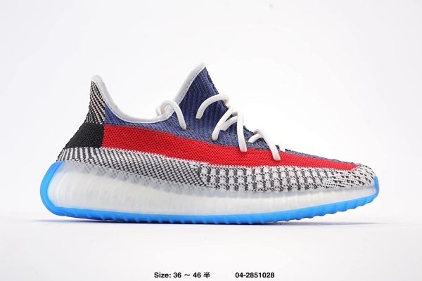 Yeezy  350 V2 Red Blue Black Shoes