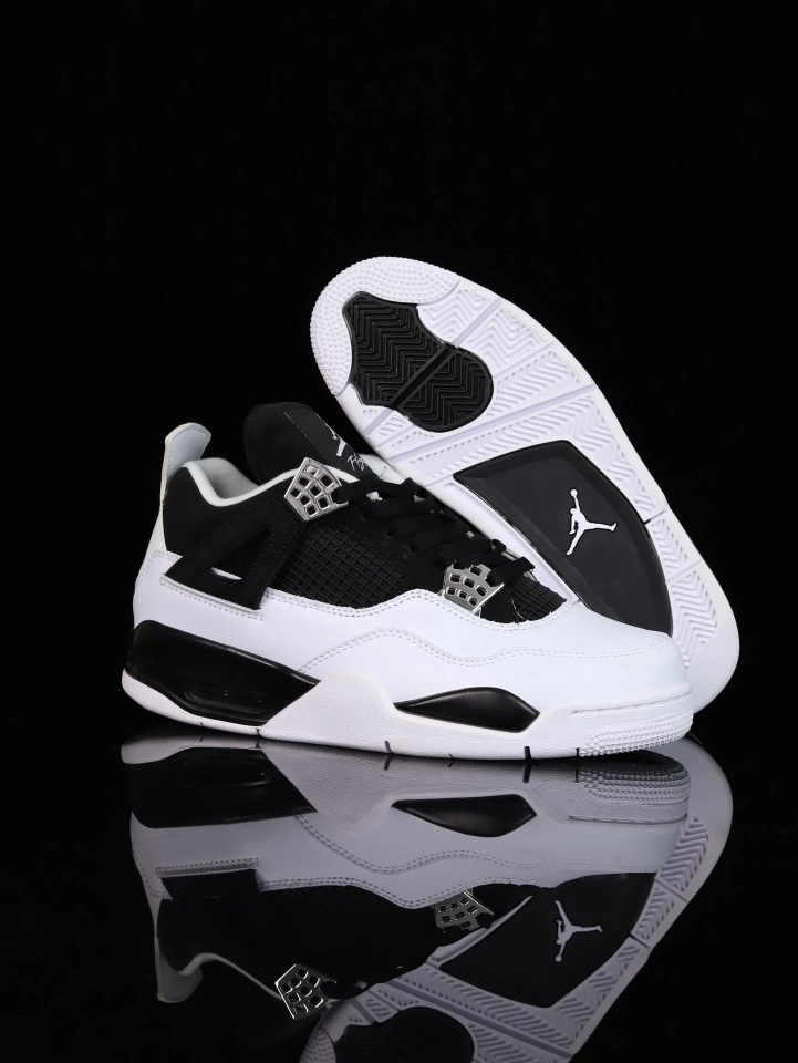 Air Jordan Air Jordan 4 Retro Black White Shoes
