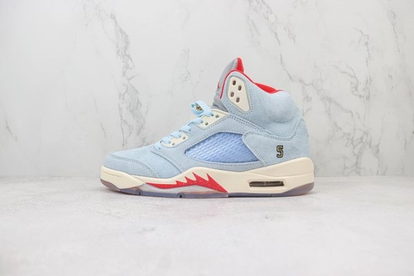 Air Jordan Retro 5 Light Blue Shoes