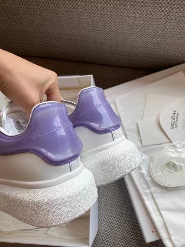 Alexander McQueen Oversized Sneakers Purple Shoes