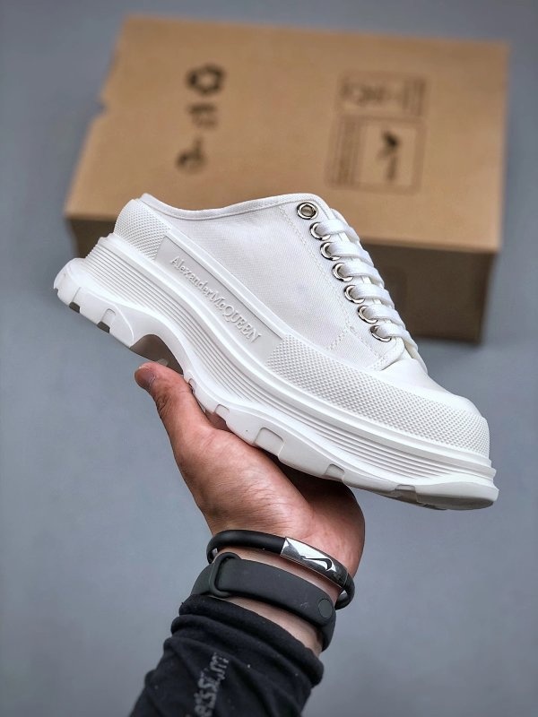 Alexander McQueen Oversized Sneakers White Shoes