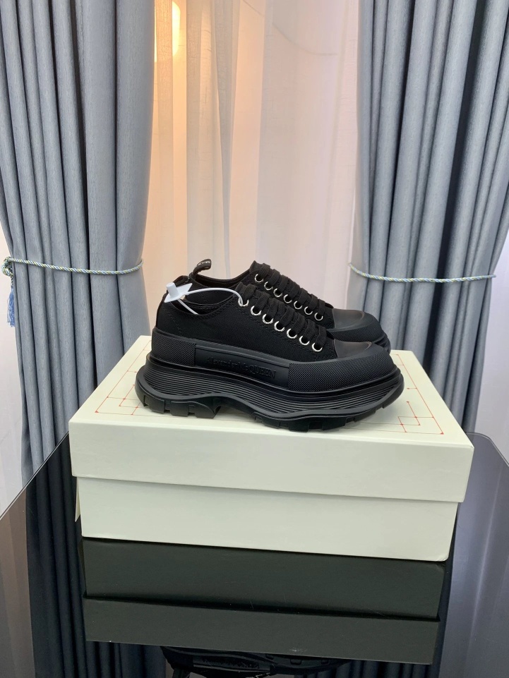 Alexander McQueen Platform Sneakers Black Shoes