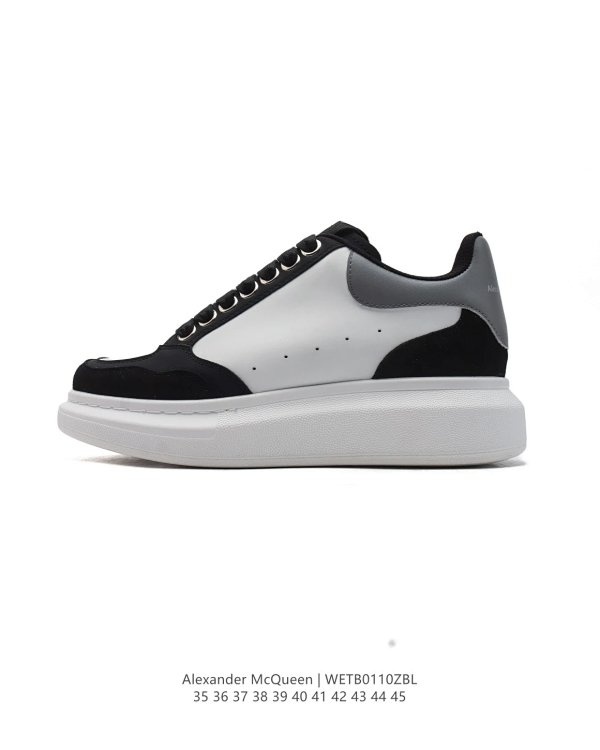 Alexander McQueen WETB0110ZBL Sneakers Black/White/Grey Shoes