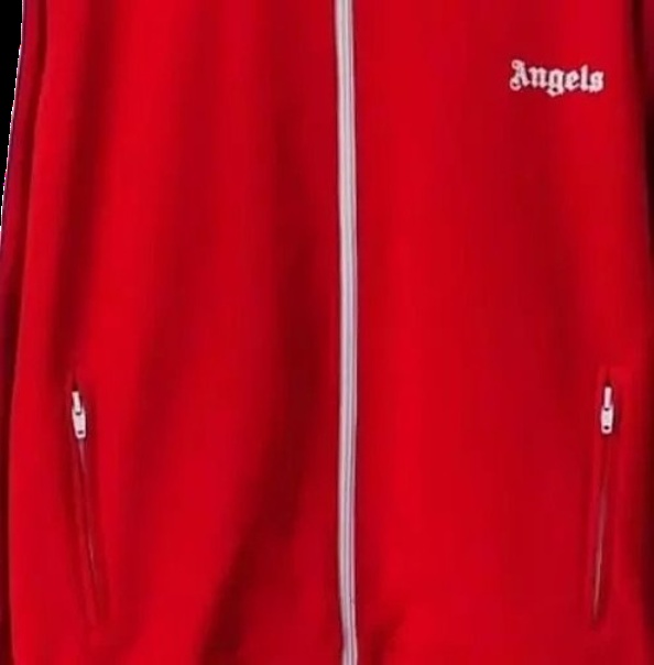Angels Zip-up Hoodie Red Hoodies