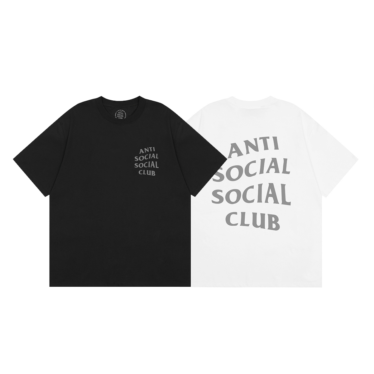 Anti Social Social Club Classic Logo Tee Black & White