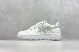 BAPE BAPE STA Low White Shoes