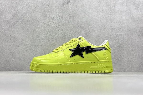 BAPE BAPE STA Neon Yellow Shoes