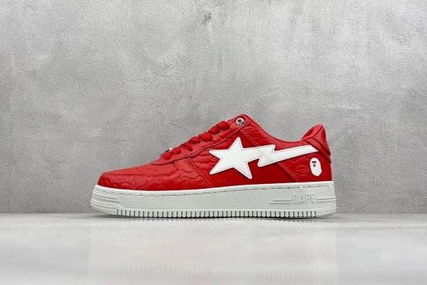 BAPE BAPE x A Bathing Ape Star Sneakers Red Shoes