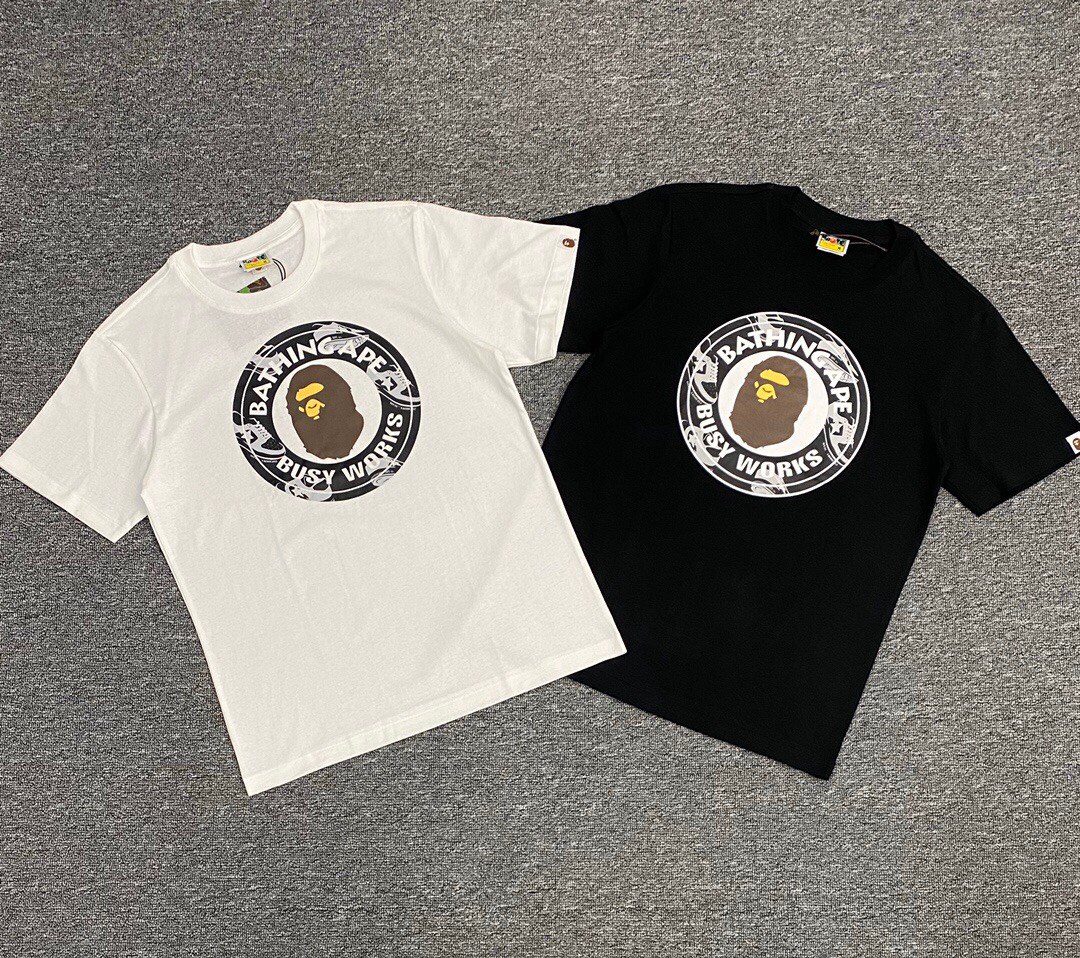 BAPE Busy Works Logo White/Black