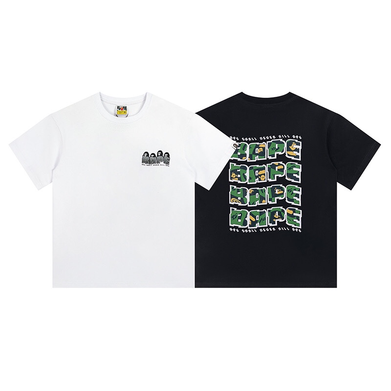 BAPE Graphic Logo White and Black