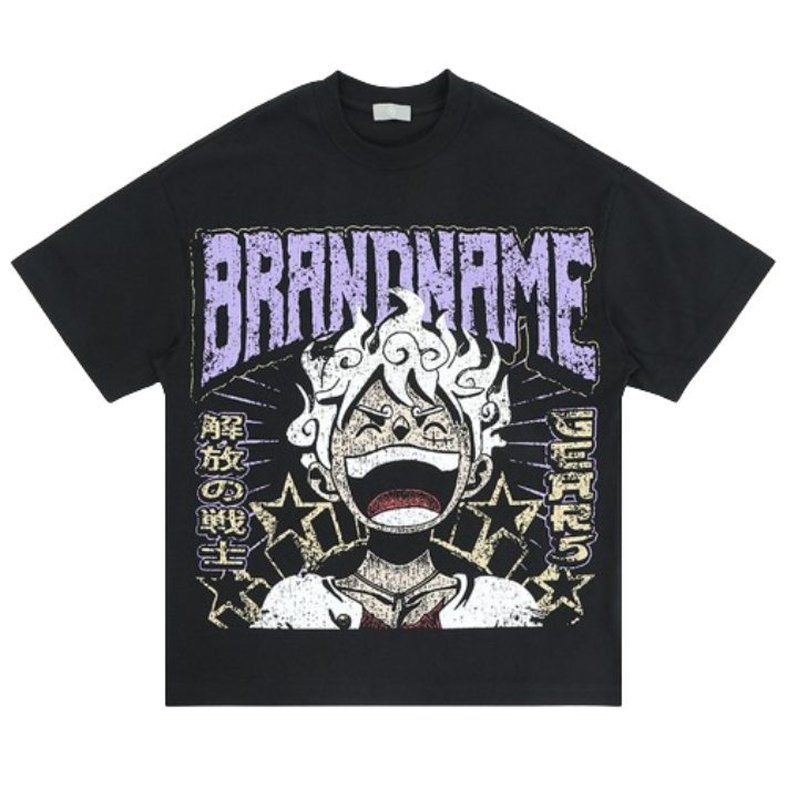 BRANDNAME Graphic T-Shirt Black T-Shirts
