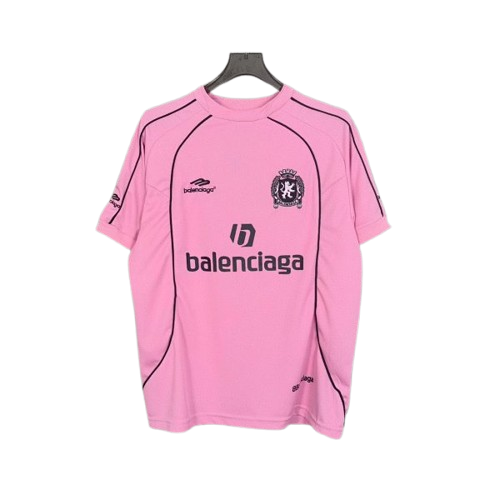Balenciaga Chelsea Football Club Jersey Pink T-Shirt