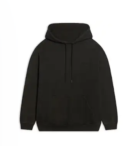 Balenciaga Embroidered Hoodie Black