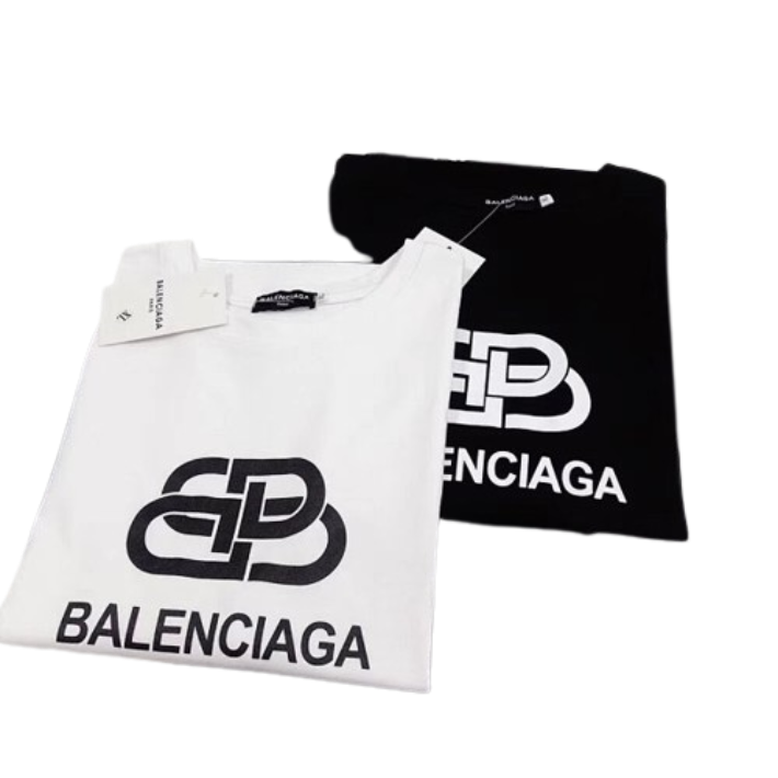 Balenciaga T-Shirt White Black T-Shirts