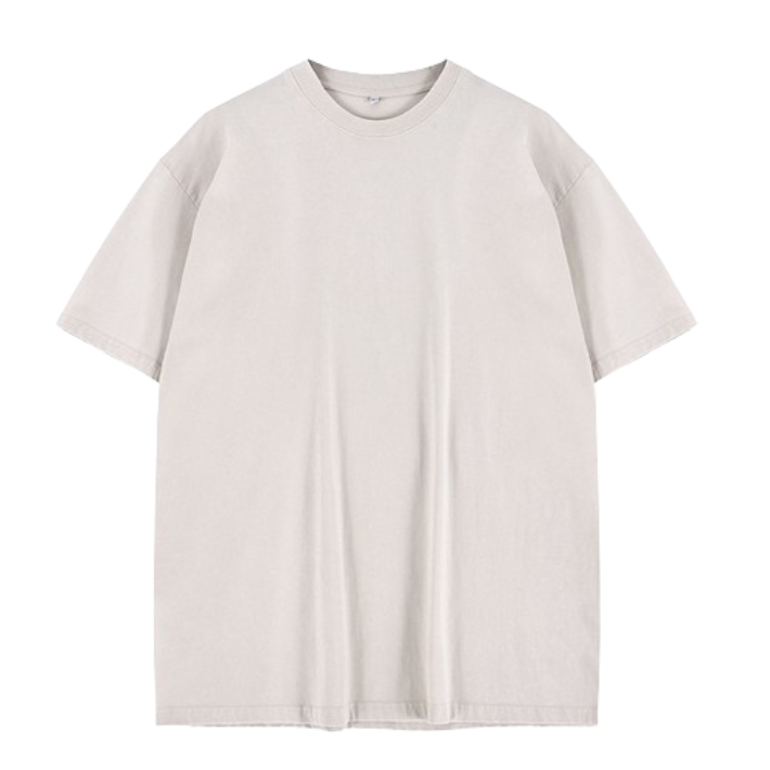 Basic Oversized T-Shirt Beige T-Shirts