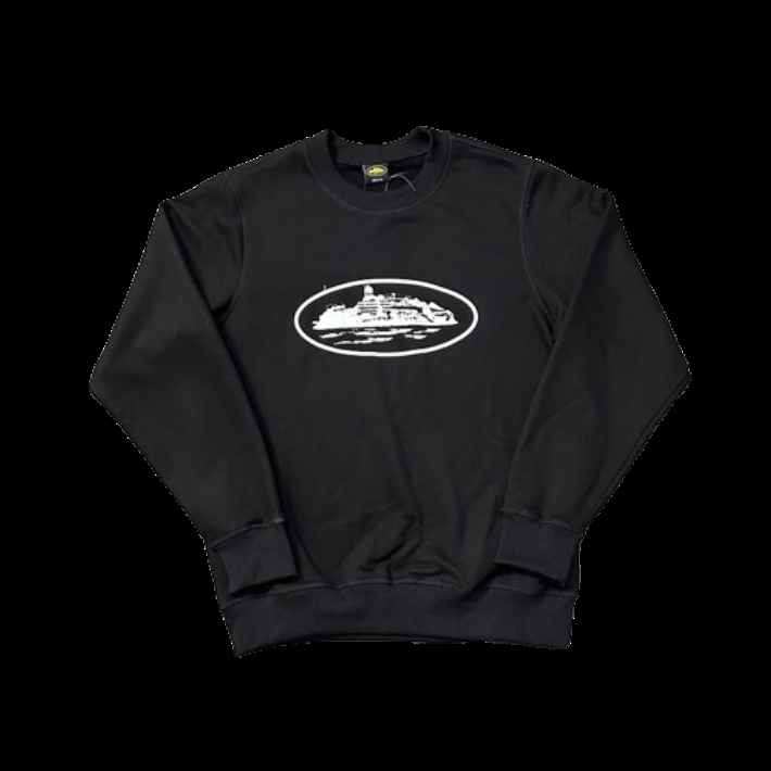 Black Crewneck Sweatshirt - Hoodies