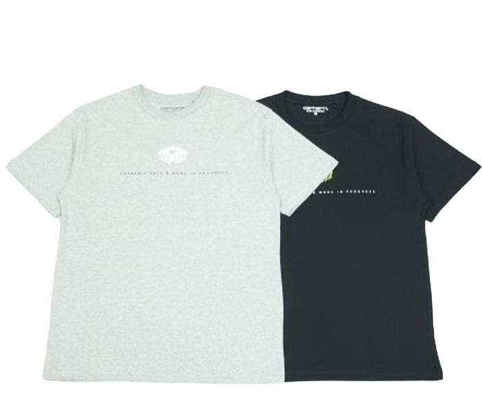 COVER Logo Print T-Shirt Grey Black T-Shirts