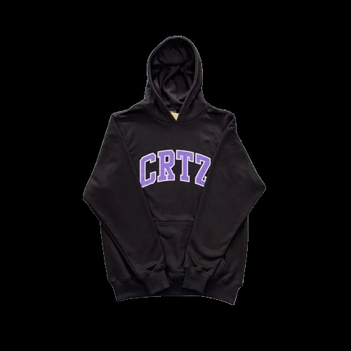 CRTZ Hoodie Black Purple Hoodies