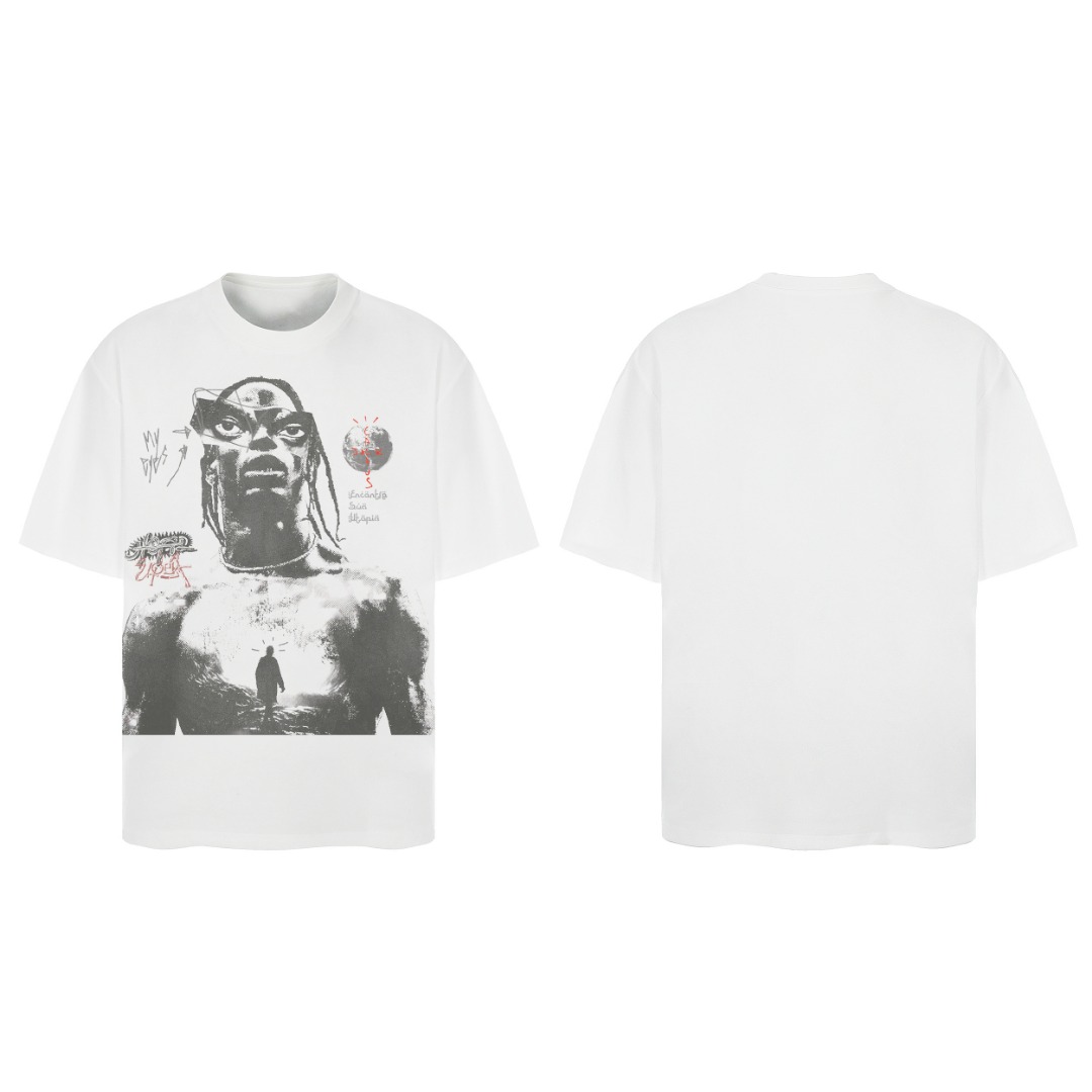 Cactus Jack Utopia Graphic Tee White