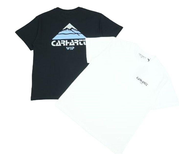 Carhartt WIP Mountain Graphic T-Shirt Black and White T-Shirts