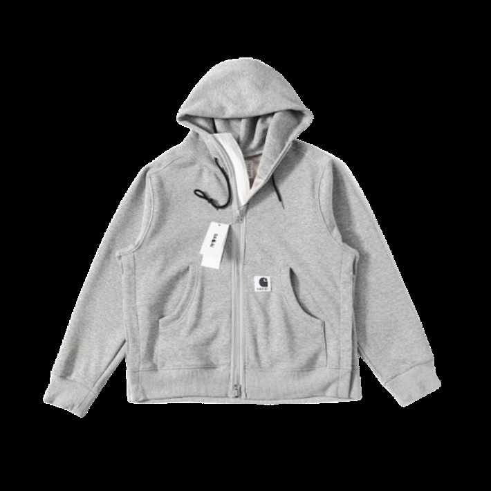 Carhartt Zip-Up Hoodie Grey Hoodie