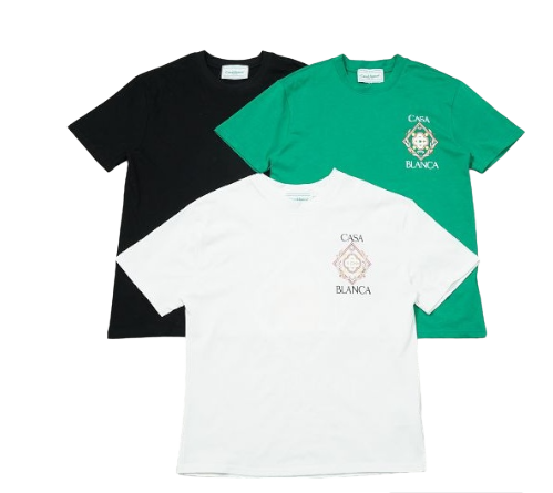 Casa Blanca Graphic T-Shirt Black/Green/White T-Shirts