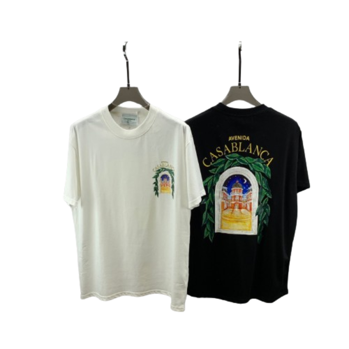Casablanca Avenida Casablanca T-Shirt Black White T-Shirts