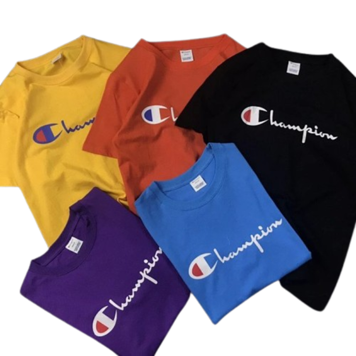 Champion T-shirt Yellow, Orange, Blue, Purple, Black T-Shirts