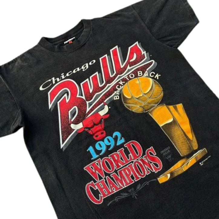 Chicago Bulls 1992 World Champions T-Shirt Black T-Shirts