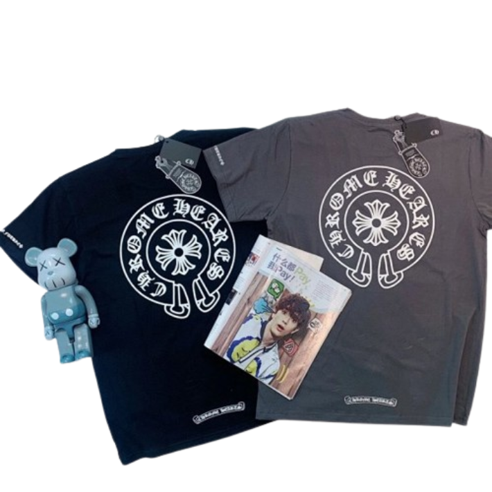 Chrome Hearts Graphic T-Shirt Black Gray T-Shirts