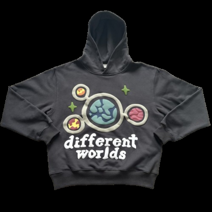 Different Worlds Hoodie Dark Gray Hoodie
