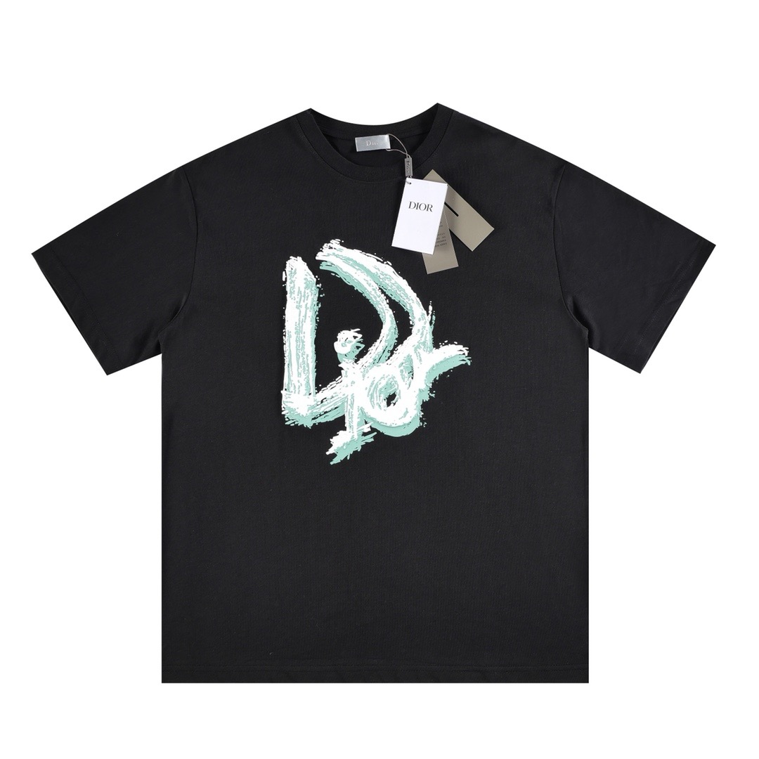Dior Brush Stroke Logo Black