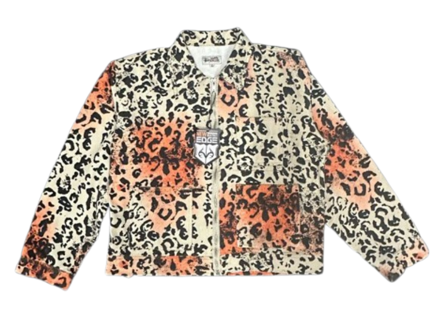 EDGE Leopard Print Jacket Beige/Orange Jackets