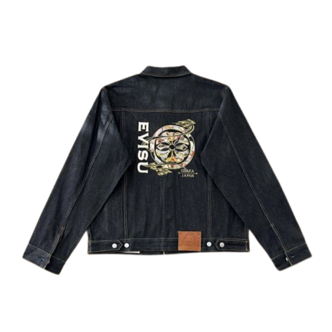 EVISU Denim Jacket Dark Blue Jackets