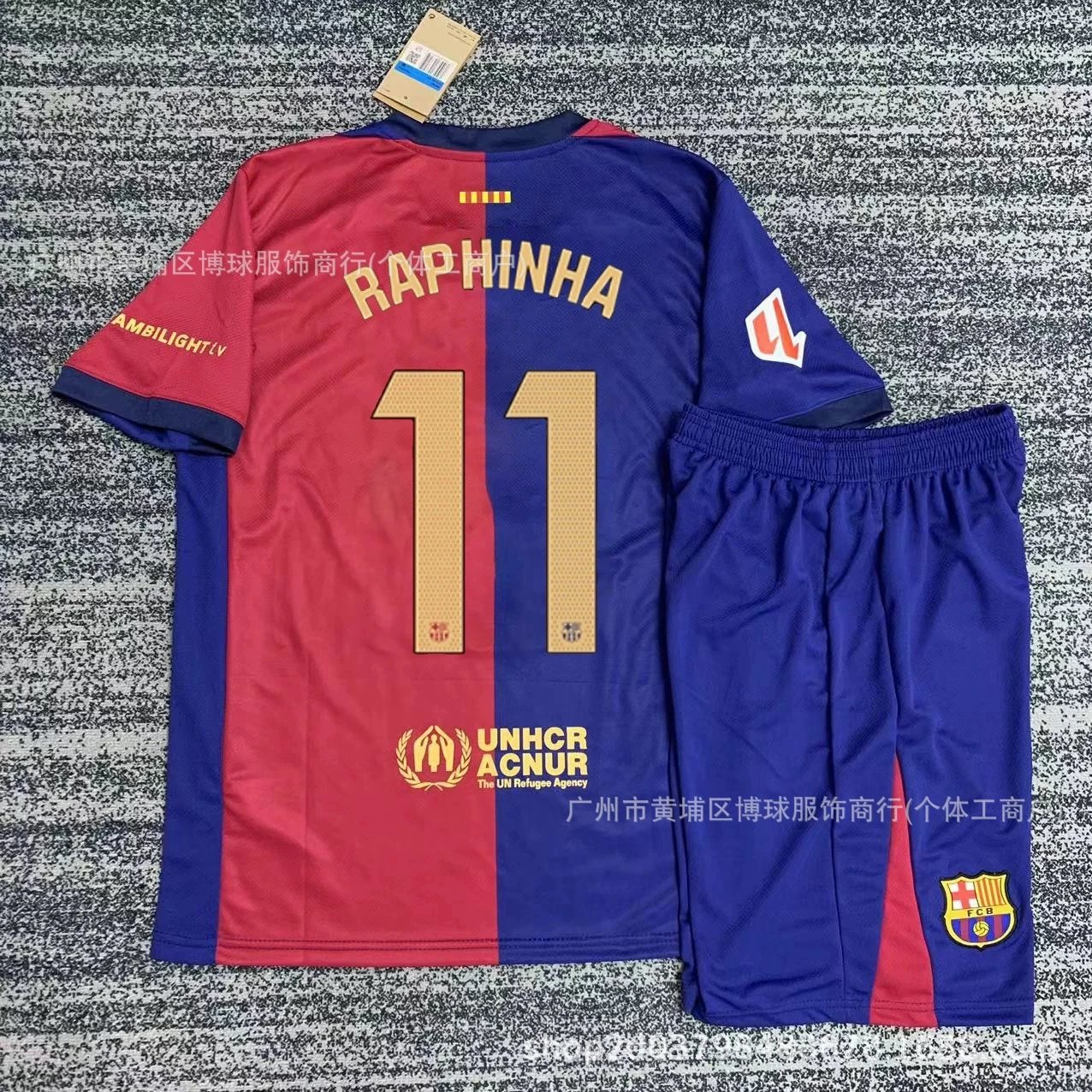 FC Barcelona Raphinha Jersey Red and Blue