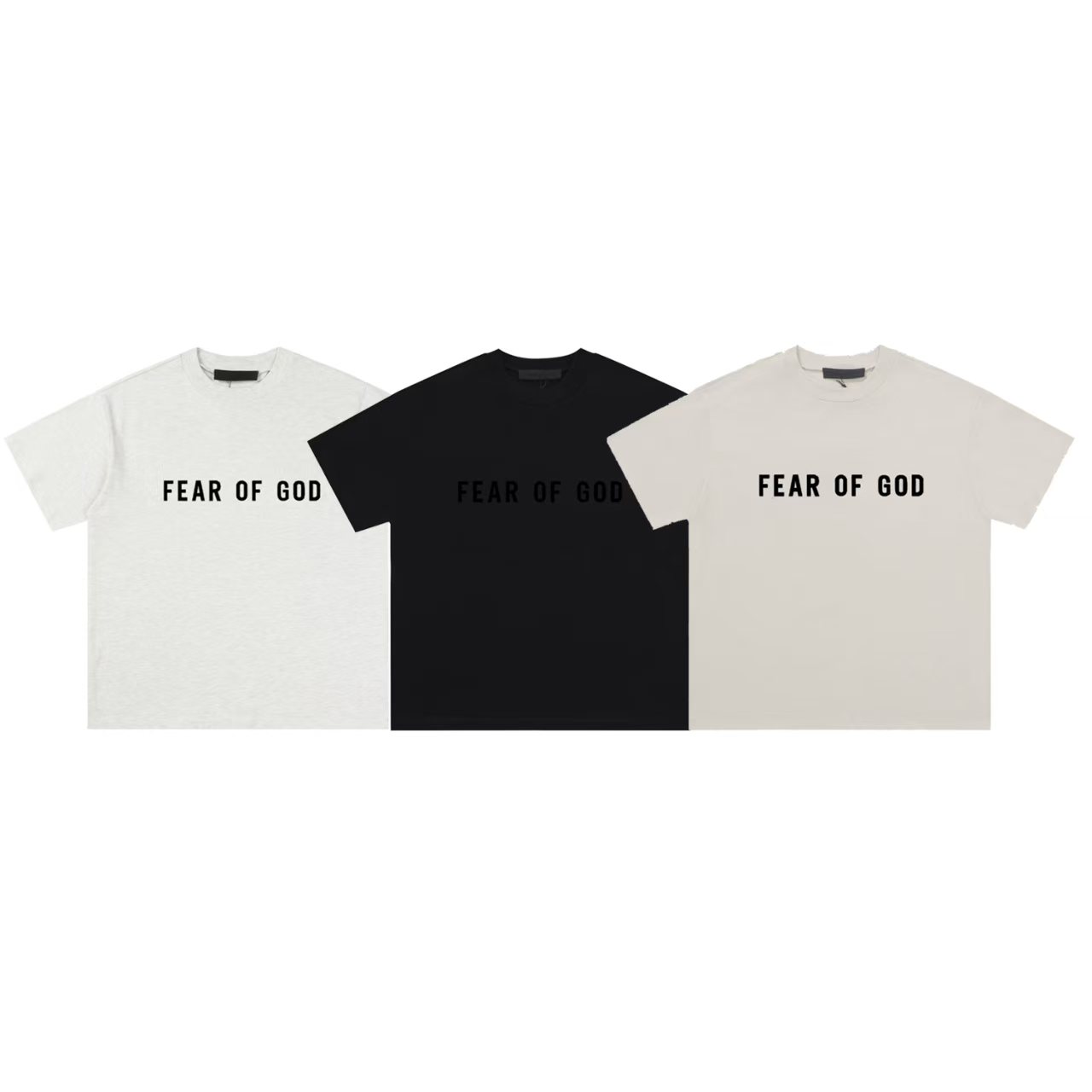 Fear of God Classic Logo White/Black/Beige