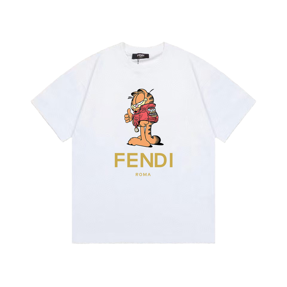 Fendi Garfield Graphic Tee White
