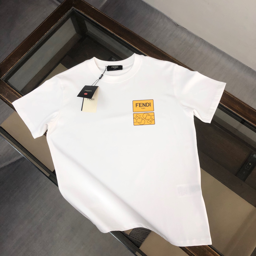 Fendi Logo Graphic White