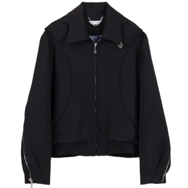 Fred Perry Zip-up Jacket Black Jackets