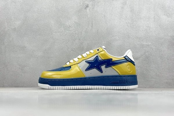 GAP BAPE x GAP Star Sneaker Yellow Blue Shoes