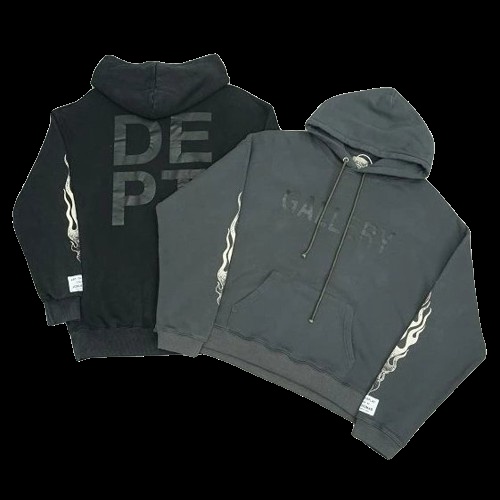Gallery Dept Hoodie, Dark Grey, Hoodies