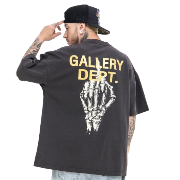 Gallery Dept. Skeleton Hand T-shirt Dark Grey T-Shirts